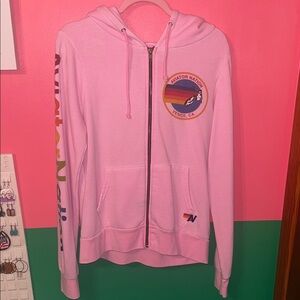 Aviator Nation Light Pink Hoodie with Logo